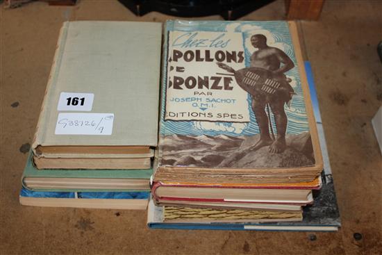 Collection of 9 West African exploration travel books etc